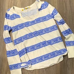 Little yellow Button striped shirt- small